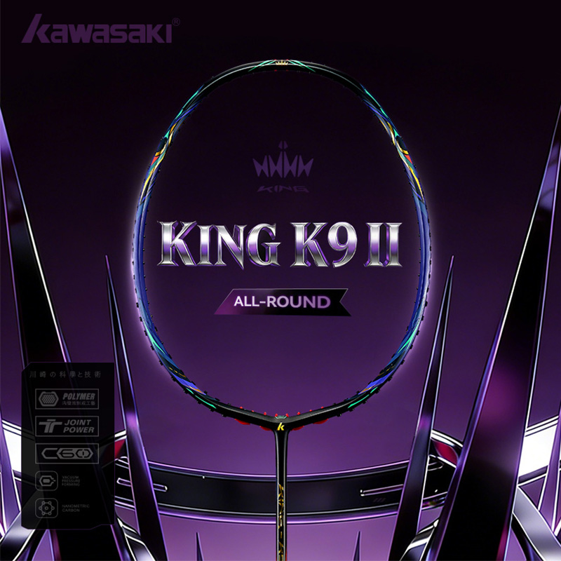 Badminton Racket Carbon - Kawasaki king k9 4u raquete de