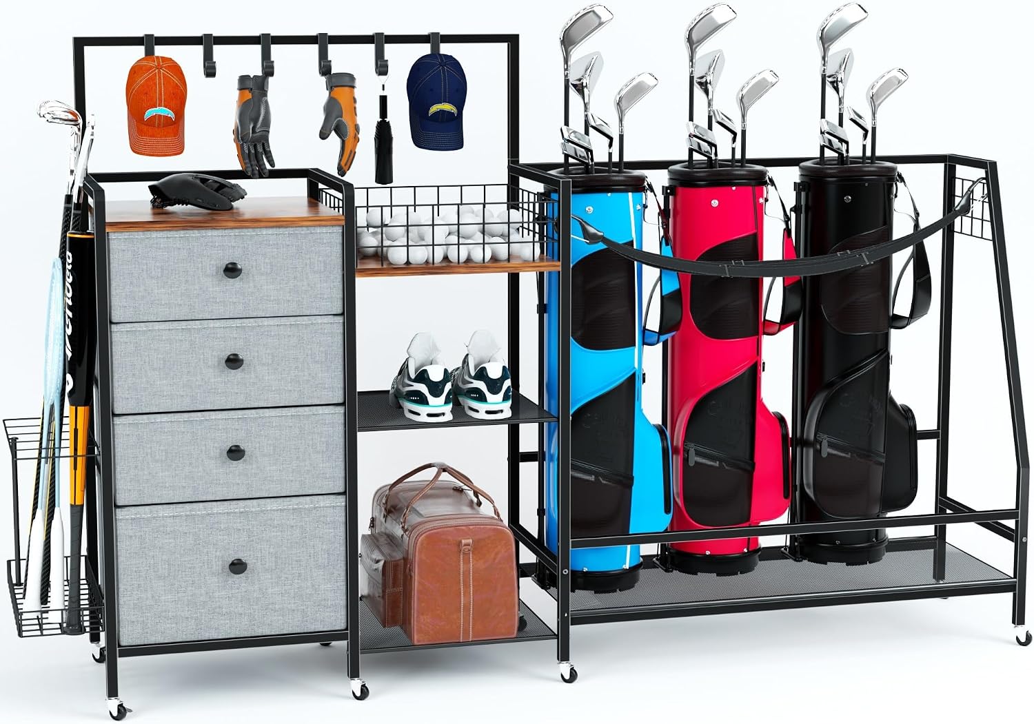 Sports Equipment Bag With Wheels - Suporte de Armazenamento para Bolsas de