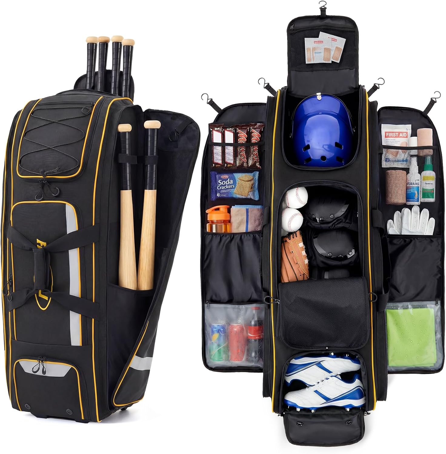 Sports Equipment Bag With Wheels - Bolsa de Beisebol e Softbol de