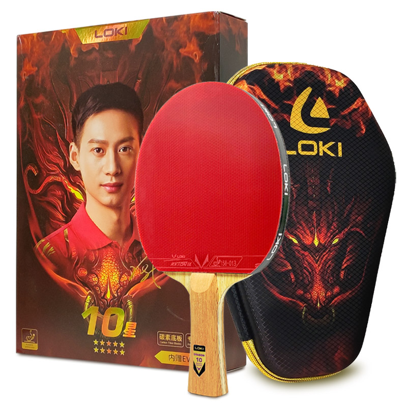 Badminton Racket Carbon - Raquete de tênis de mesa loki