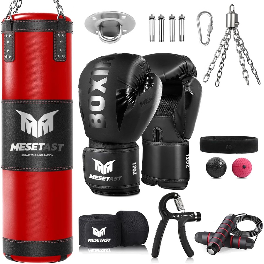 Boxing Glove Set - Conjunto de saco de pancadas pesado