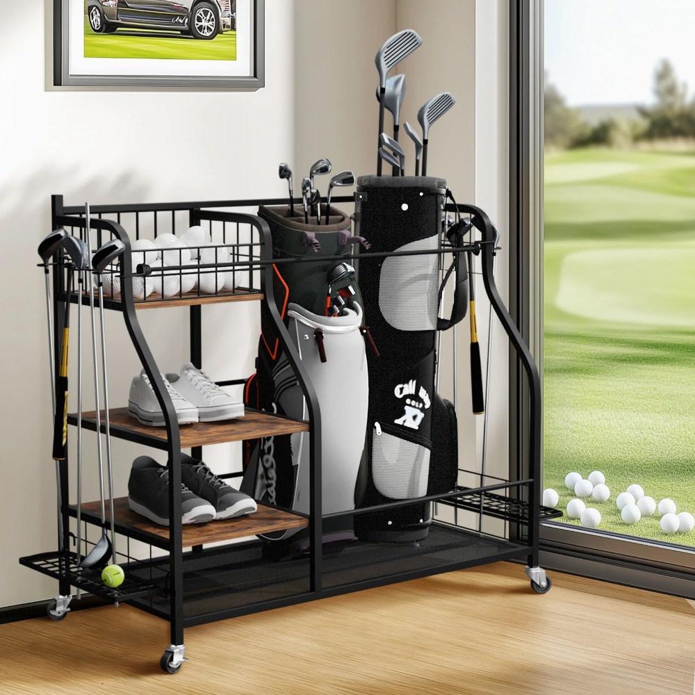 Sports Equipment Bag With Wheels - Suporte Móvel para Bolsa de Golfe