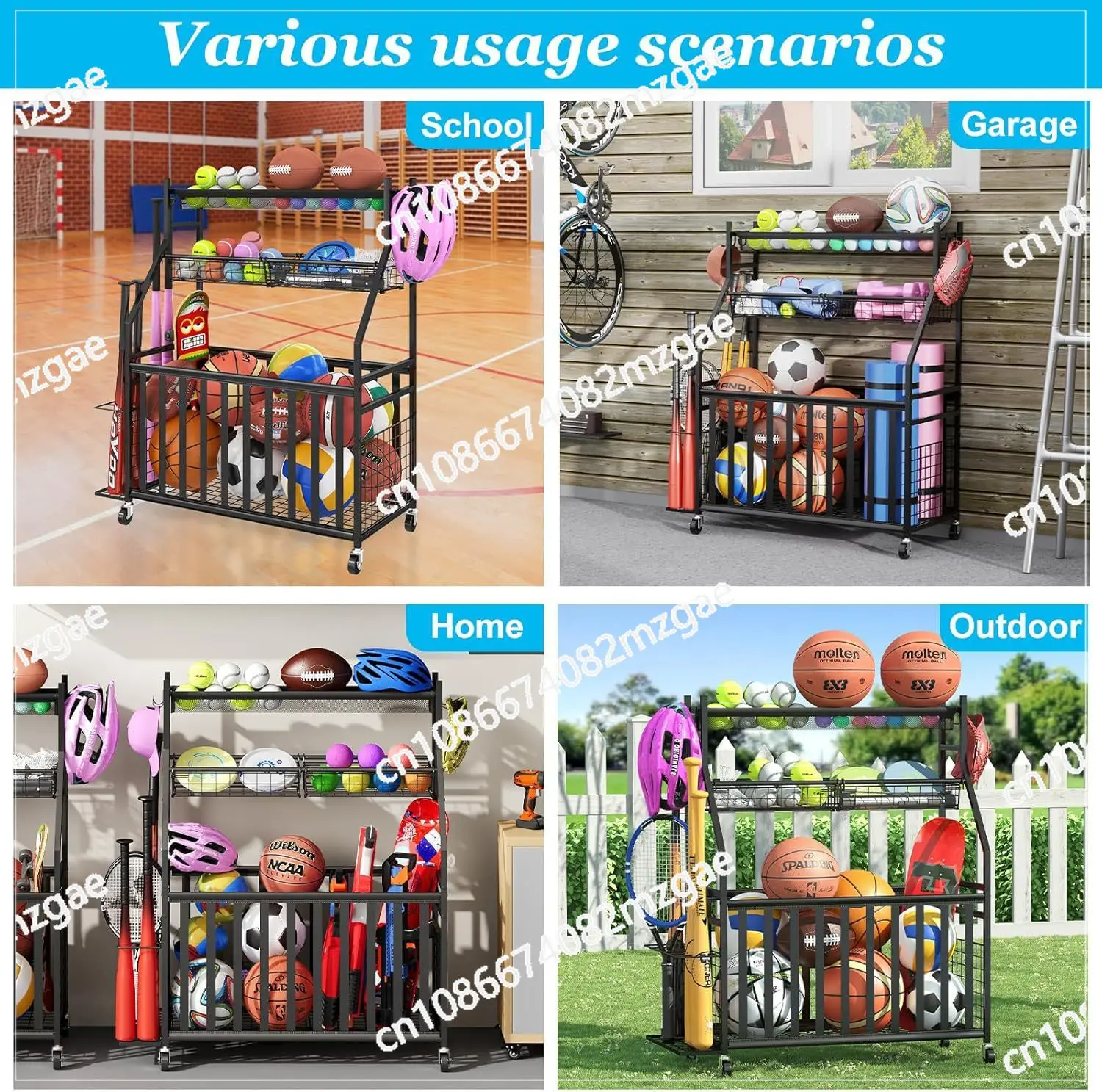 Bolsa de Armazenamento para Eq - Sports Equipment Bag With Wheels avaliação e preço