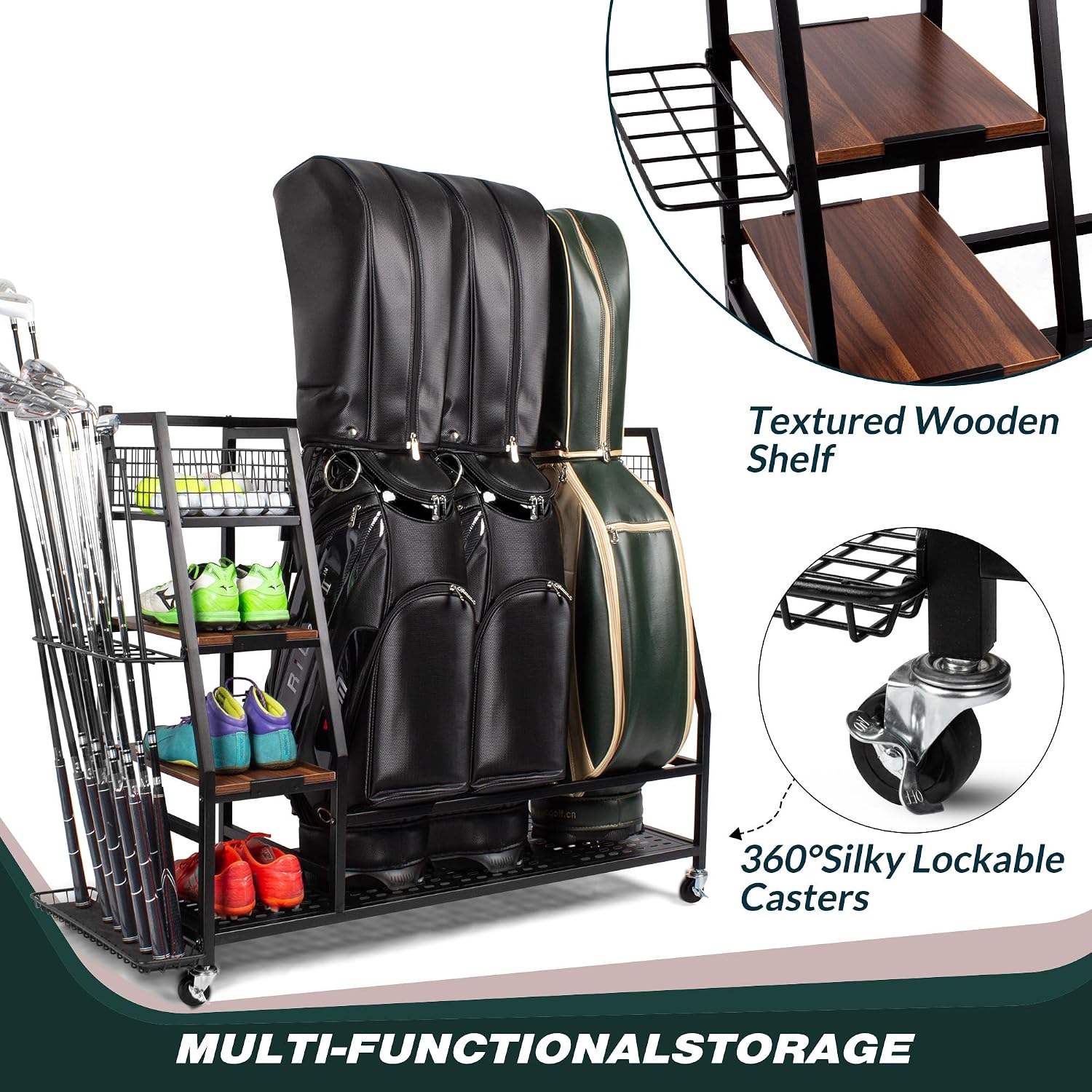 Organizador de Armazenamento p - Sports Equipment Bag With Wheels avaliação e preço