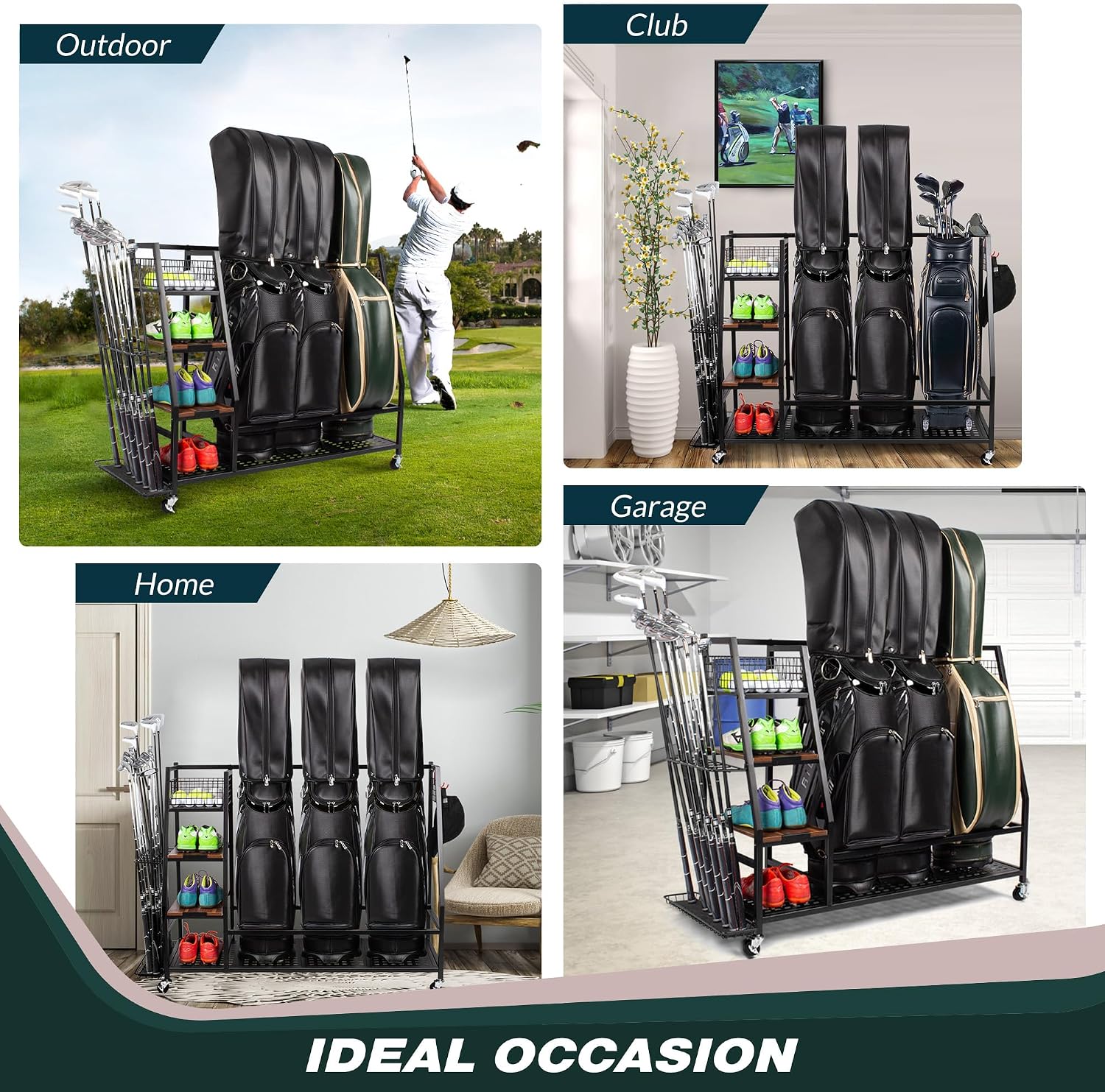 Organizador de Armazenamento p - Sports Equipment Bag With Wheels avaliação e preço