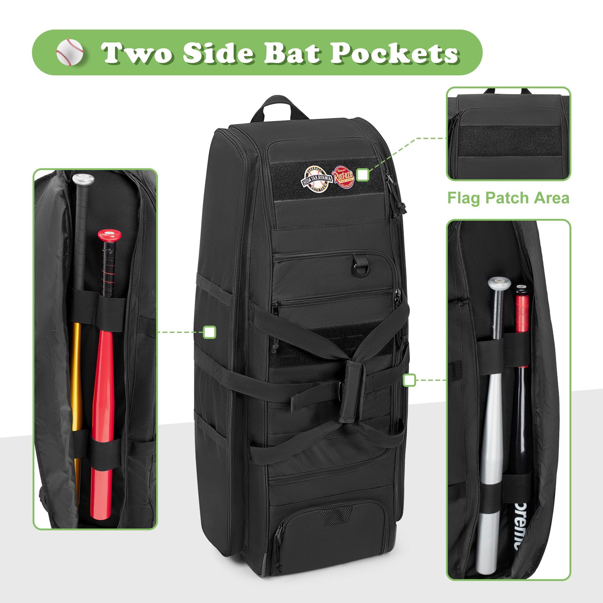 Bolsa Tática para Beisebol de  - Sports Equipment Bag With Wheels avaliação e preço