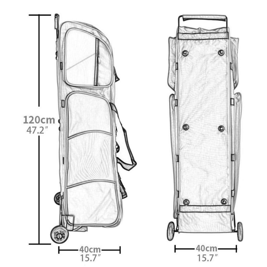 Bolsa de Esgrima com Rodas Lev - Sports Equipment Bag With Wheels avaliação e preço